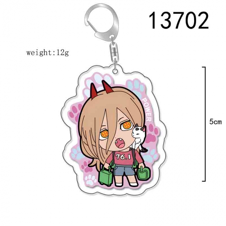 Chainsaw man Anime Acrylic Keychain Charm price for 5 pcs 13702