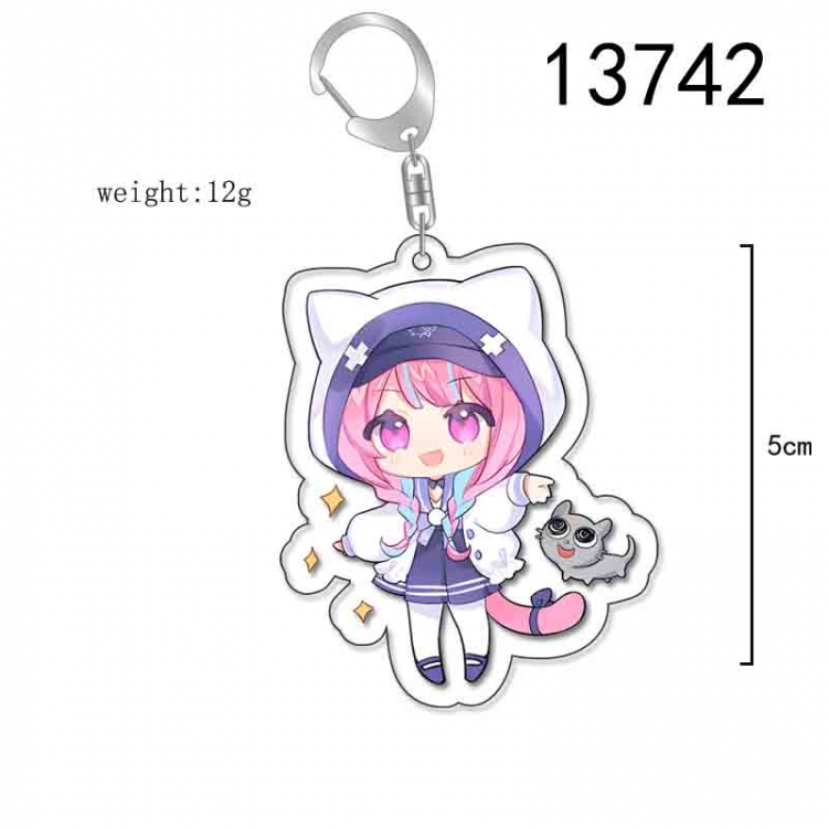 Virtual Anchor Anime Acrylic Keychain Charm price for 5 pcs 13742