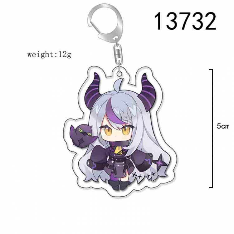 Virtual Anchor Anime Acrylic Keychain Charm price for 5 pcs 13732