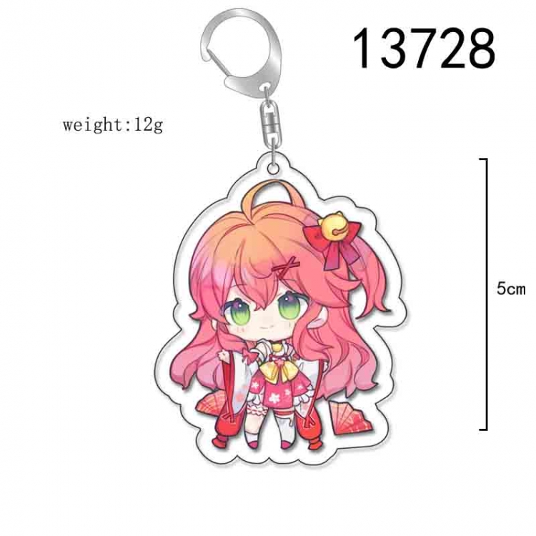 Virtual Anchor Anime Acrylic Keychain Charm price for 5 pcs 13728