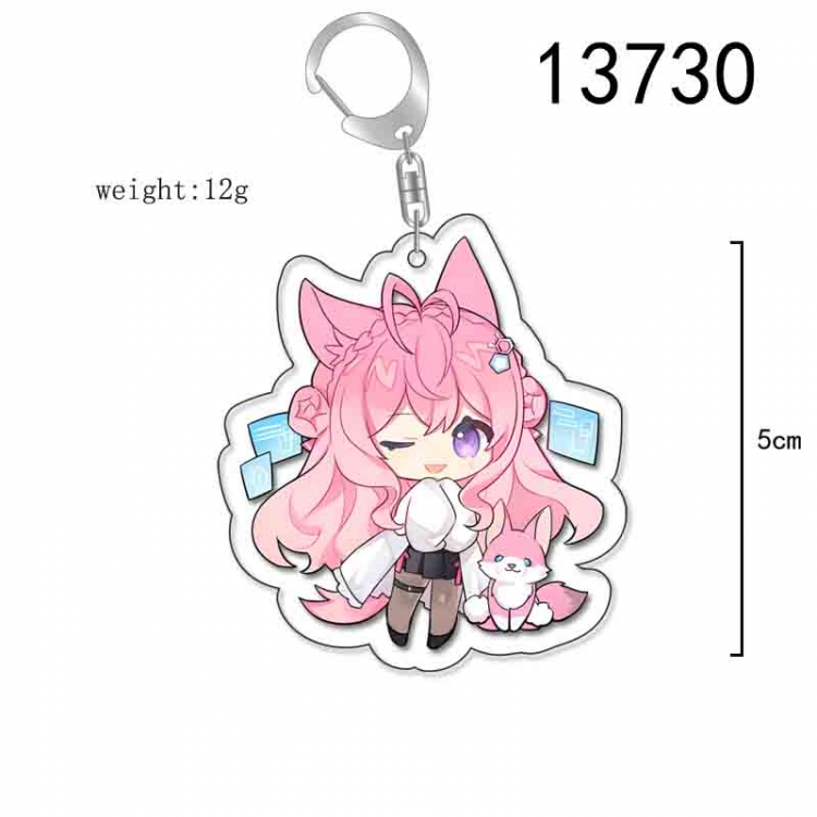 Virtual Anchor Anime Acrylic Keychain Charm price for 5 pcs 13730