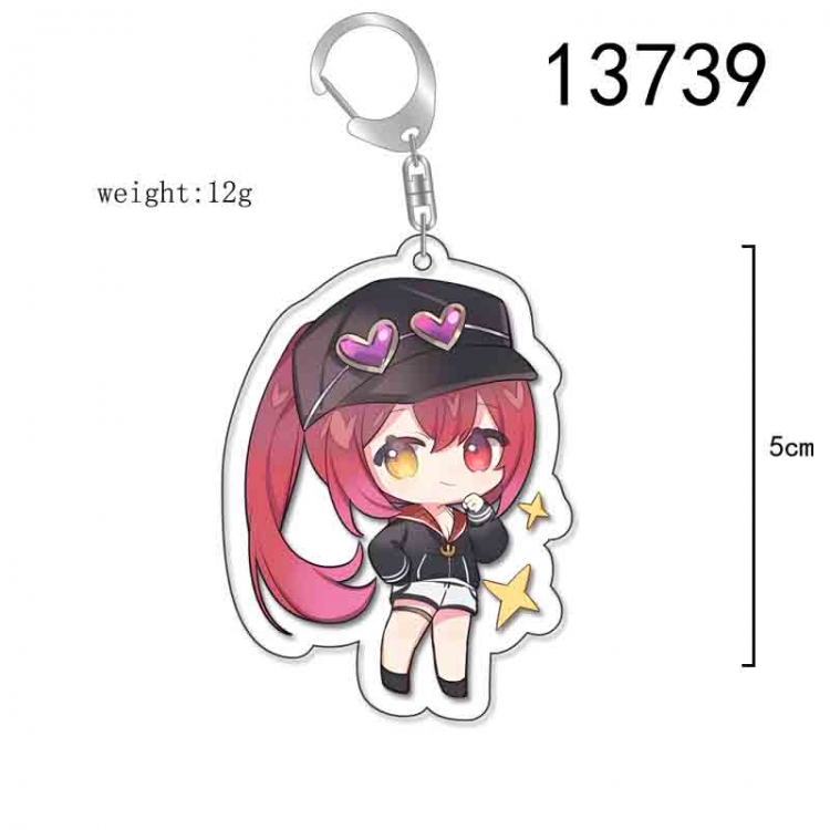 Virtual Anchor Anime Acrylic Keychain Charm price for 5 pcs 13739