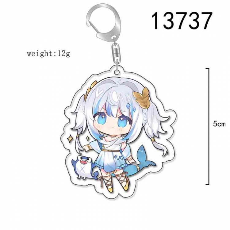 Virtual Anchor Anime Acrylic Keychain Charm price for 5 pcs 13737