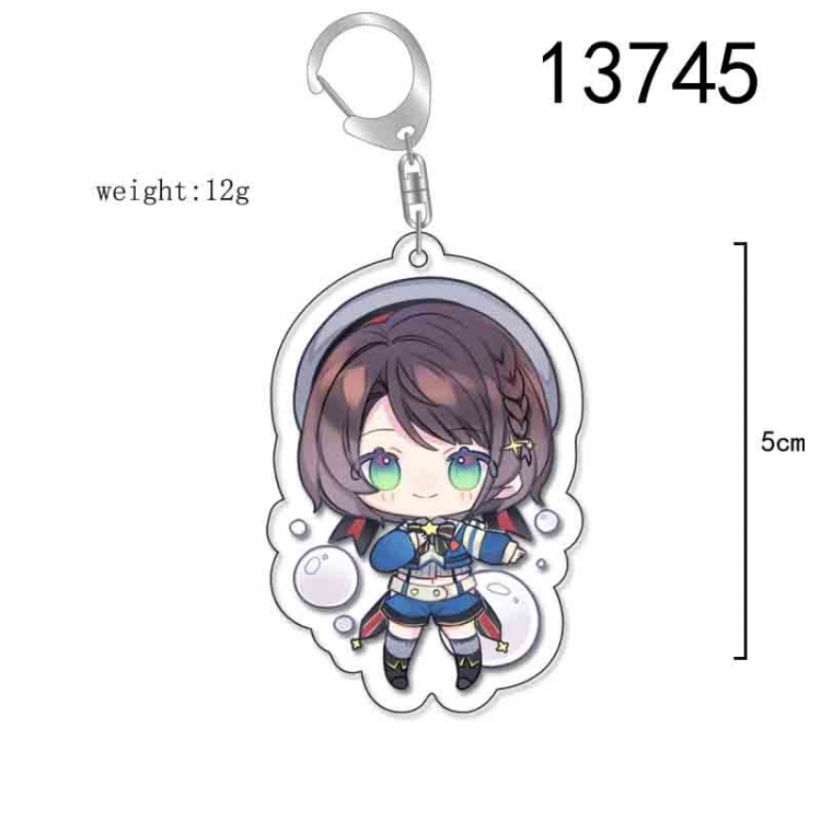 Virtual Anchor Anime Acrylic Keychain Charm price for 5 pcs 13745