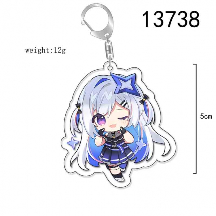 Virtual Anchor Anime Acrylic Keychain Charm price for 5 pcs 13738