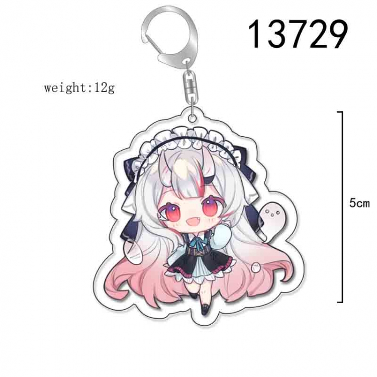 Virtual Anchor Anime Acrylic Keychain Charm price for 5 pcs 13729