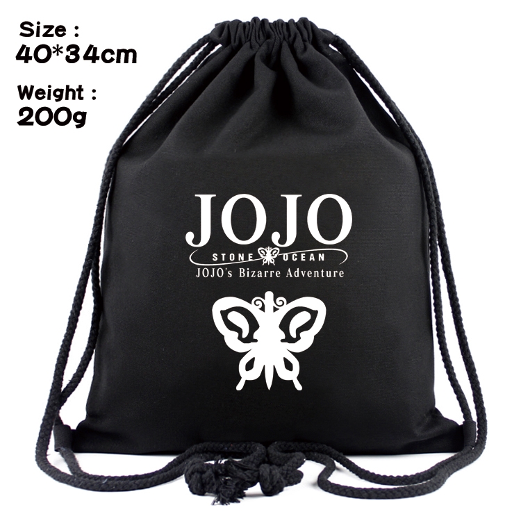 JoJos Bizarre Adventure Anime Coloring Book Drawstring Backpack 40X34cm 200g