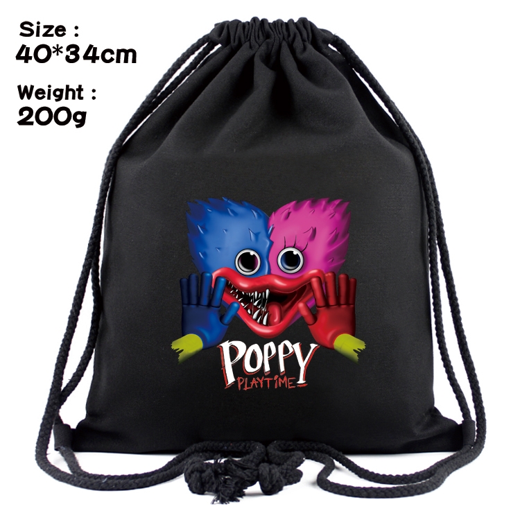 poppy playtime Anime Coloring Book Drawstring Backpack 40X34cm 200g