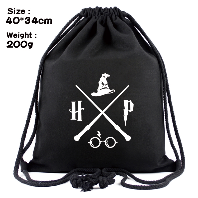 Harry Potter Anime Coloring Book Drawstring Backpack 40X34cm 200g