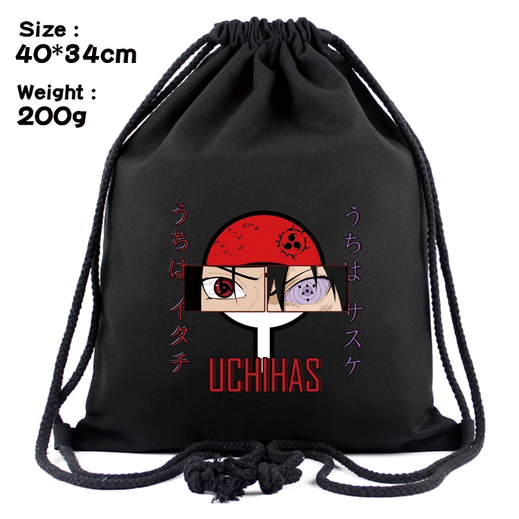 Naruto Anime Coloring Book Drawstring Backpack 40X34cm 200g