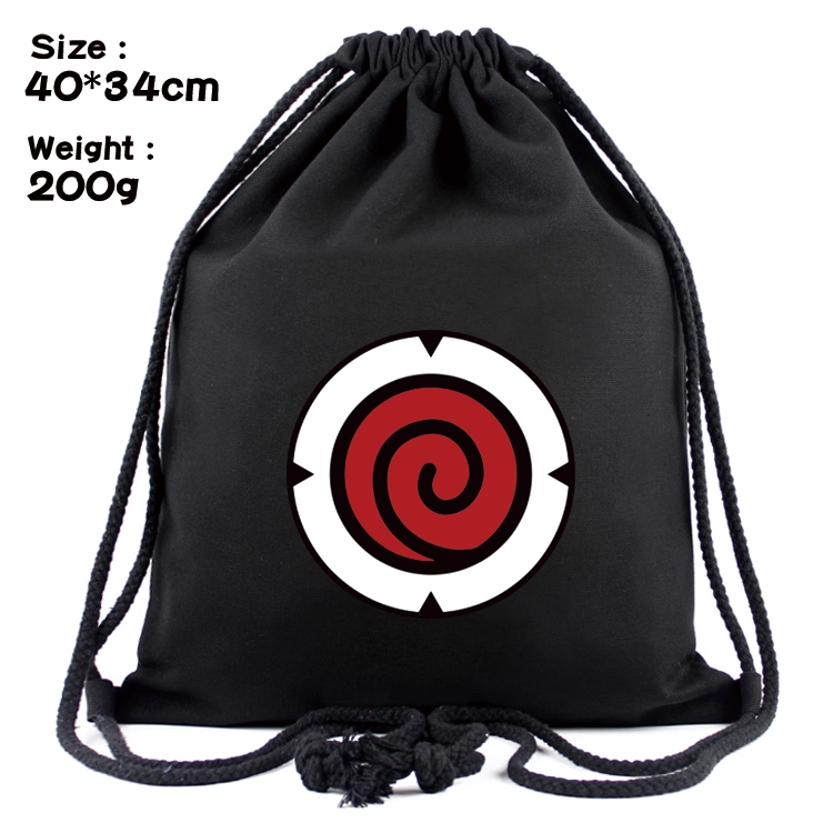 Naruto Anime Coloring Book Drawstring Backpack 40X34cm 200g