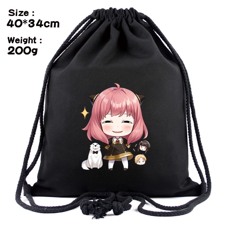 SPY×FAMILY Anime Coloring Book Drawstring Backpack 40X34cm 200g