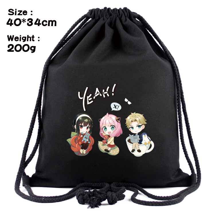 SPY×FAMILY Anime Coloring Book Drawstring Backpack 40X34cm 200g