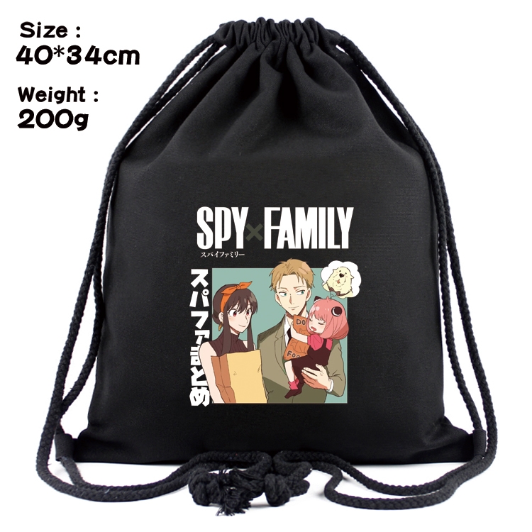 SPY×FAMILY Anime Coloring Book Drawstring Backpack 40X34cm 200g