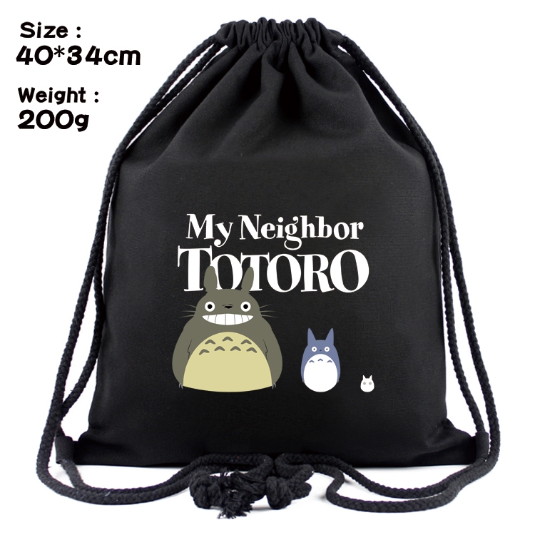 TOTORO Anime Coloring Book Drawstring Backpack 40X34cm 200g