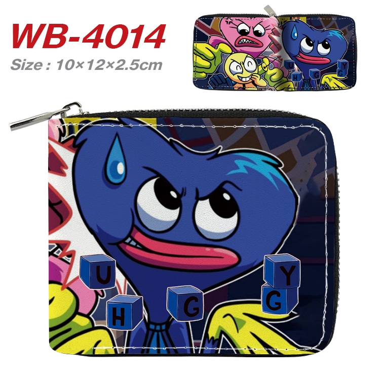 poppy playtime Anime Full Color Short All Inclusive Zipper Wallet 10x12x2.5cm WB-4014A