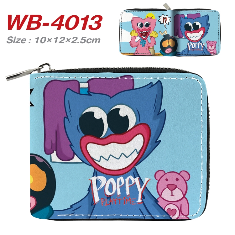 poppy playtime Anime Full Color Short All Inclusive Zipper Wallet 10x12x2.5cm WB-4013A