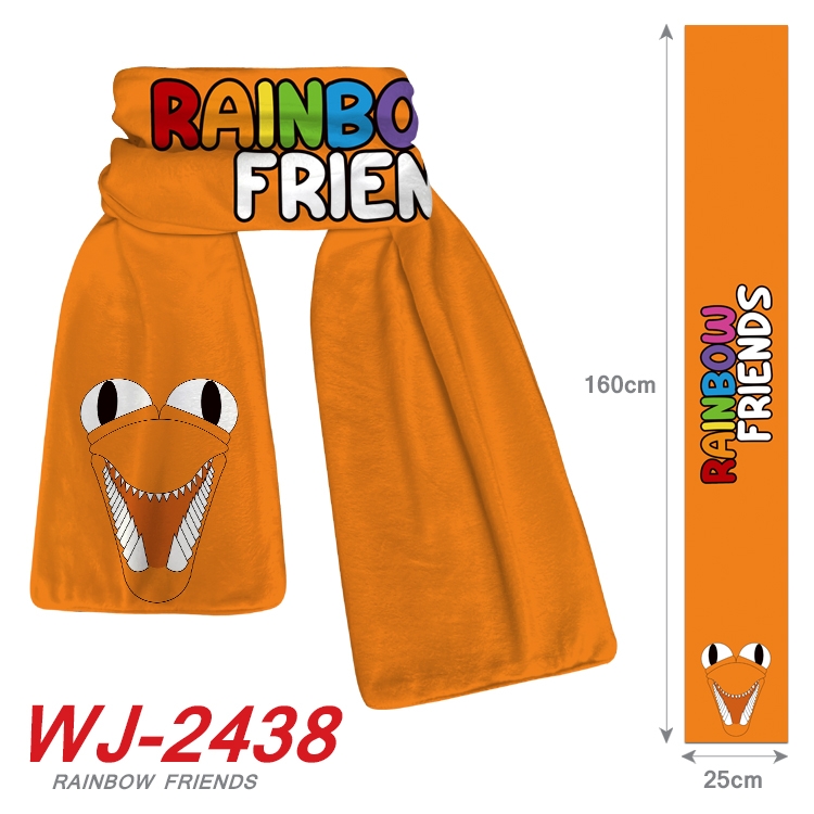 Rainbow friends Anime fleece scarf bib 160X25CM WJ-2438