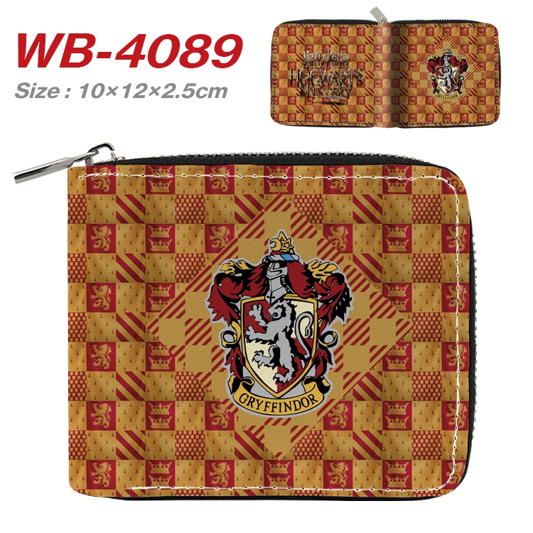 Harry Potter Anime Full Color Short All Inclusive Zipper Wallet 10x12x2.5cm WB-4089A