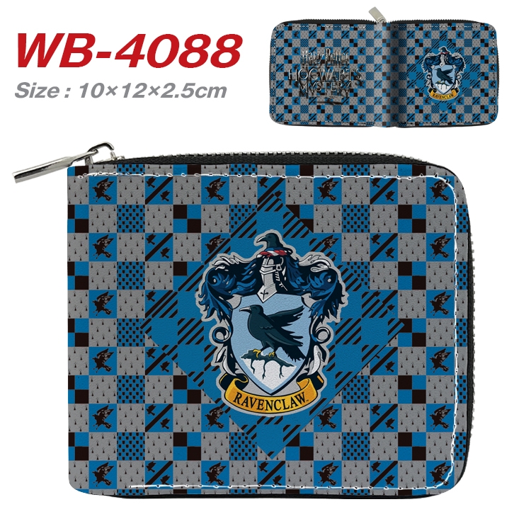 Harry Potter Anime Full Color Short All Inclusive Zipper Wallet 10x12x2.5cm  WB-4088A