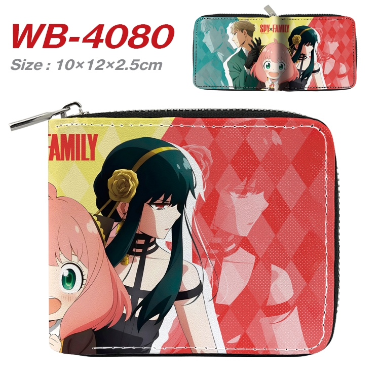 SPY×FAMILY Anime Full Color Short All Inclusive Zipper Wallet 10x12x2.5cm  WB-4080A