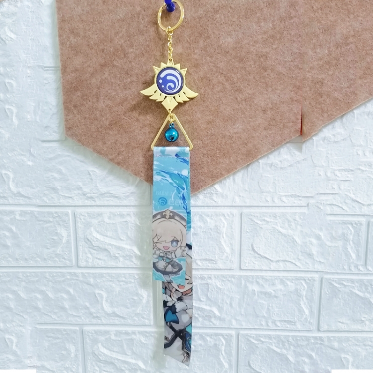Genshin Impact Wind chime ribbon key chain luminous pendant price for 5 pcs