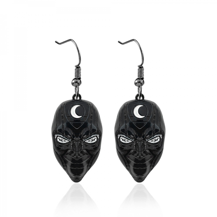 Moon Knight White moon hook earrings price for 5 pairs OPP packaging E00160-03