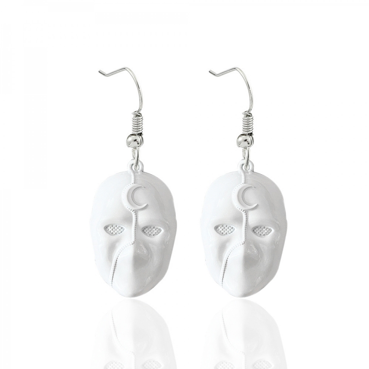 Moon Knight White hook earrings price for 5 pairs OPP packaging E00160-01