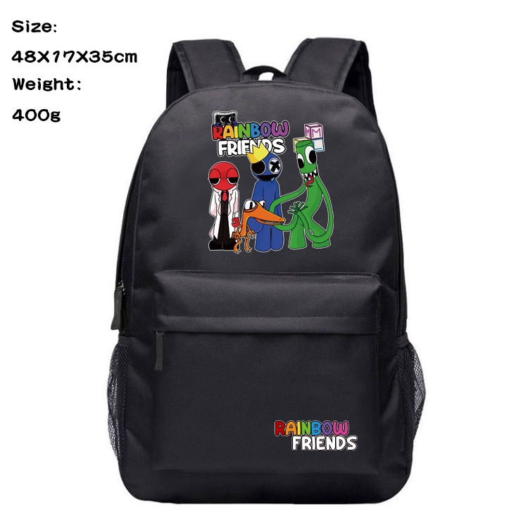 Rainbow friends Anime silk screen polyester canvas backpack 48X35X17CM 400G