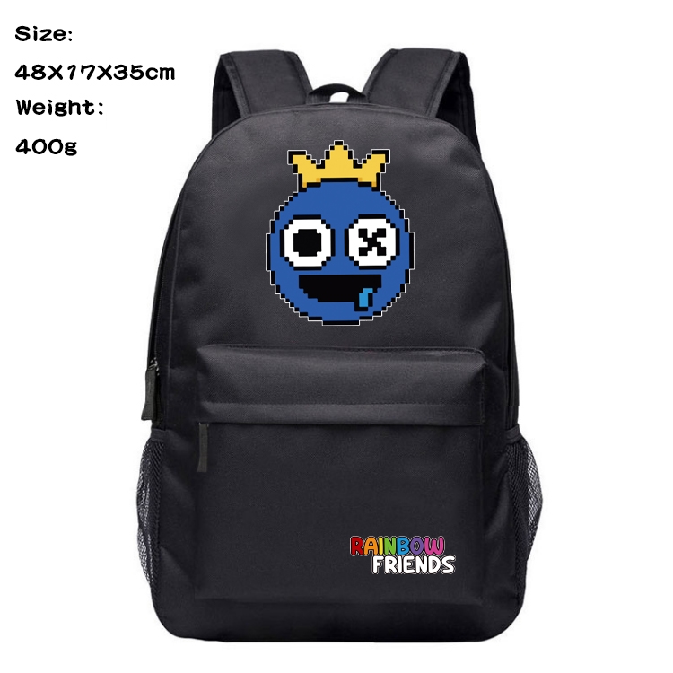 Rainbow friends Anime silk screen polyester canvas backpack 48X35X17CM 400G