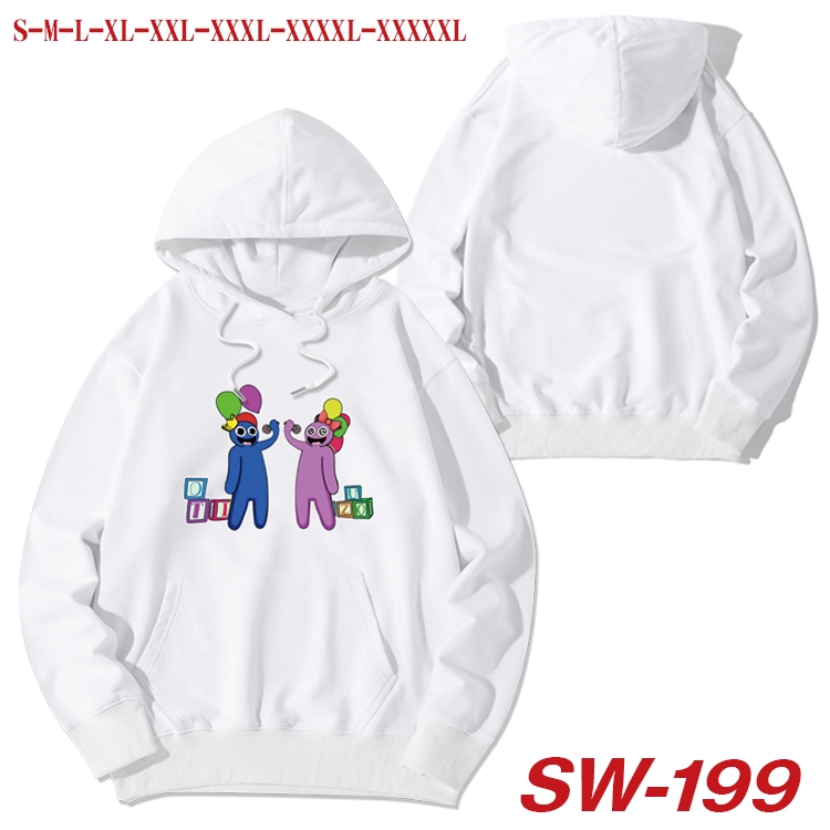 Rainbow friends Anime white hooded sweater from S to 5XL  SW-199