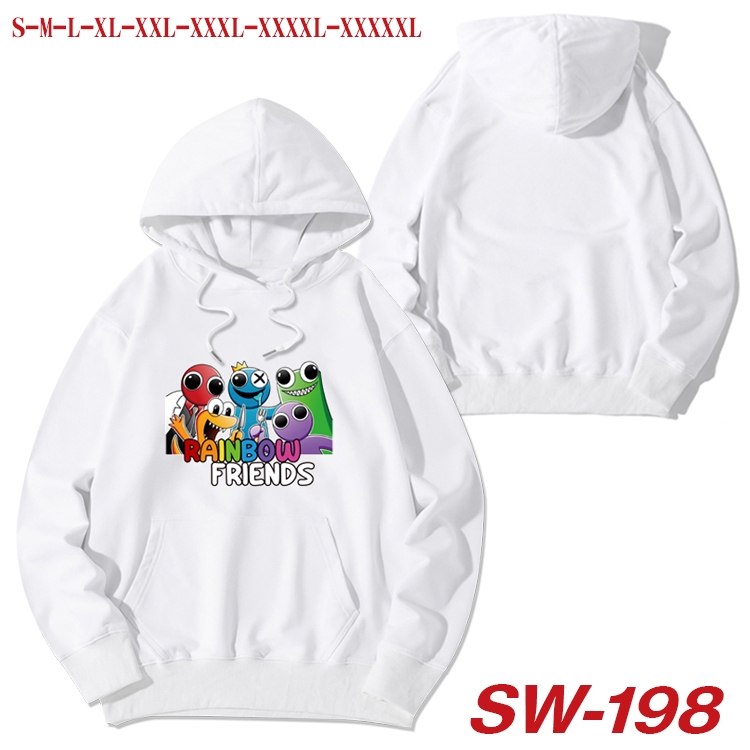 Rainbow friends Anime white hooded sweater from S to 5XL SW-198