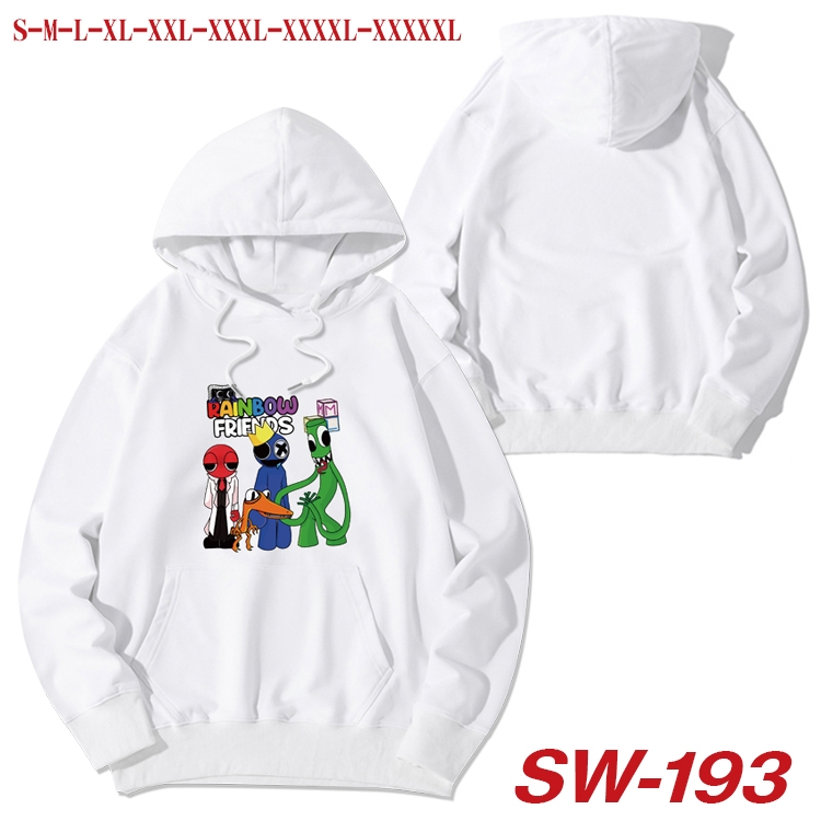 Rainbow friends Anime white hooded sweater from S to 5XL  SW-193