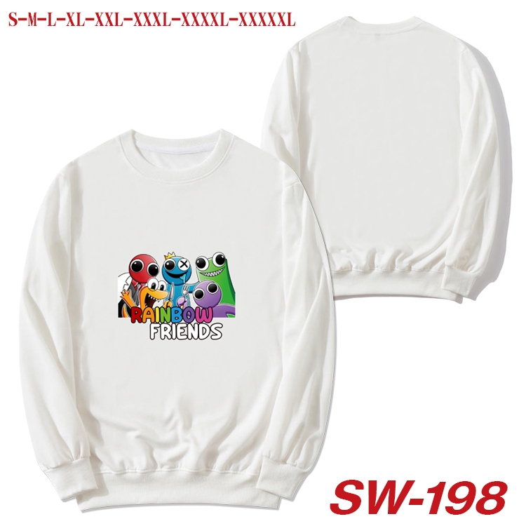 Rainbow friends Anime white round neck sweater from S to 5XL SW-198