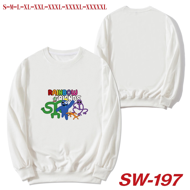 Rainbow friends Anime white round neck sweater from S to 5XL  SW-197