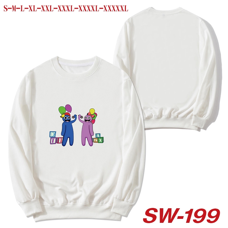 Rainbow friends Anime white round neck sweater from S to 5XL  SW-199