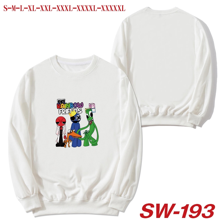 Rainbow friends Anime white round neck sweater from S to 5XL SW-193