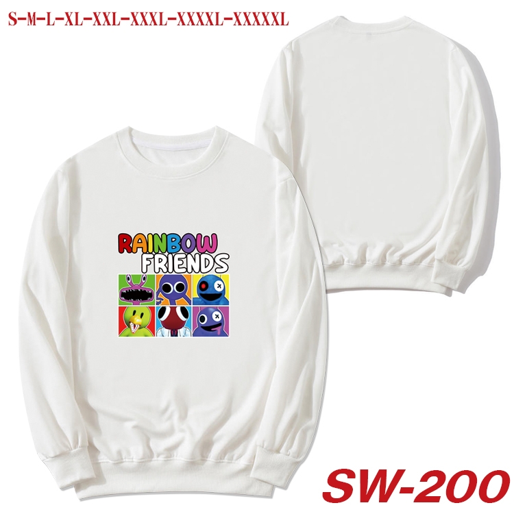 Rainbow friends Anime white round neck sweater from S to 5XL  SW-200