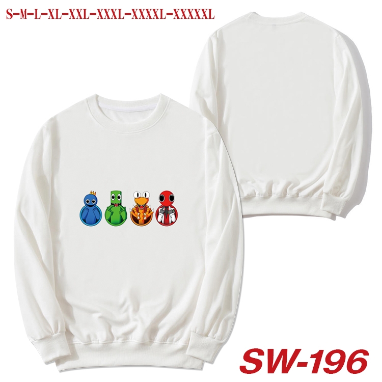 Rainbow friends Anime white round neck sweater from S to 5XL  SW-196