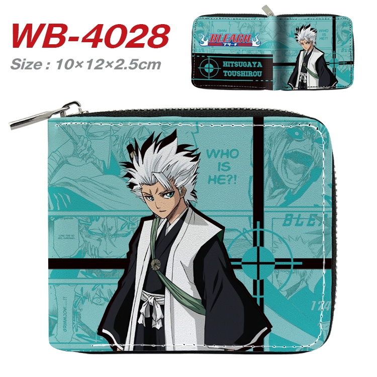 Bleach Anime Full Color Short All Inclusive Zipper Wallet 10x12x2.5cm WB-4028A