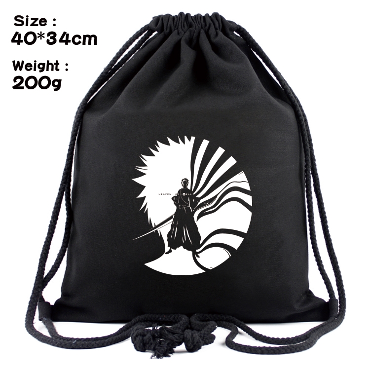 Bleach Anime Coloring Book Drawstring Backpack 40X34cm 200g