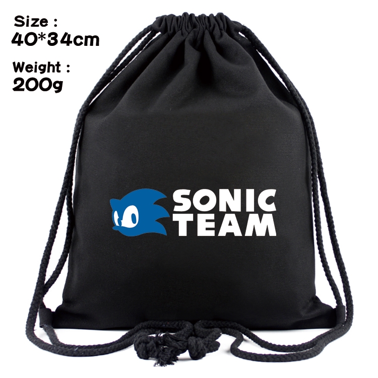 Sonic The Hedgehog Anime Coloring Book Drawstring Backpack 40X34cm 200g