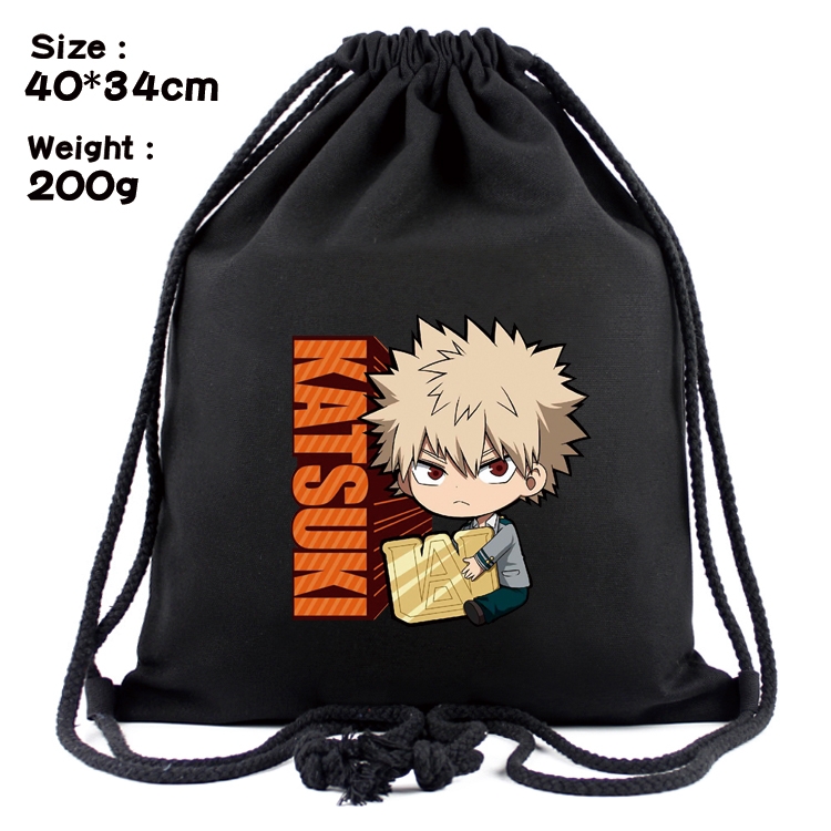 My Hero Academia Anime Coloring Book Drawstring Backpack 40X34cm 200g