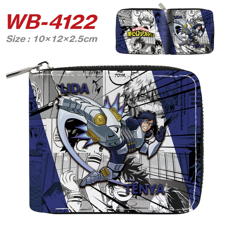 My Hero Academia  Anime Full Color Short All Inclusive Zipper Wallet 10x12x2.5cm  WB-4122A