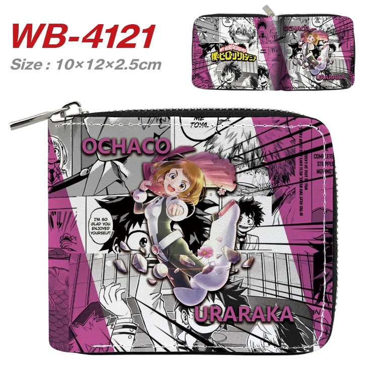 My Hero Academia  Anime Full Color Short All Inclusive Zipper Wallet 10x12x2.5cm WB-4121A