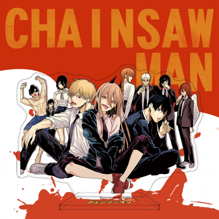 Chainsaw man Anime characters acrylic Standing Plates Keychain 16cm