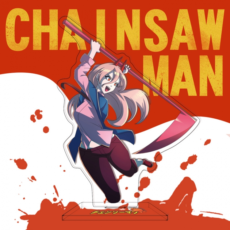 Chainsaw man Anime characters acrylic Standing Plates Keychain 16cm