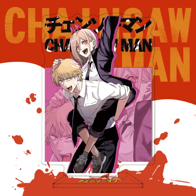 Chainsaw man Anime characters acrylic Standing Plates Keychain 16cm