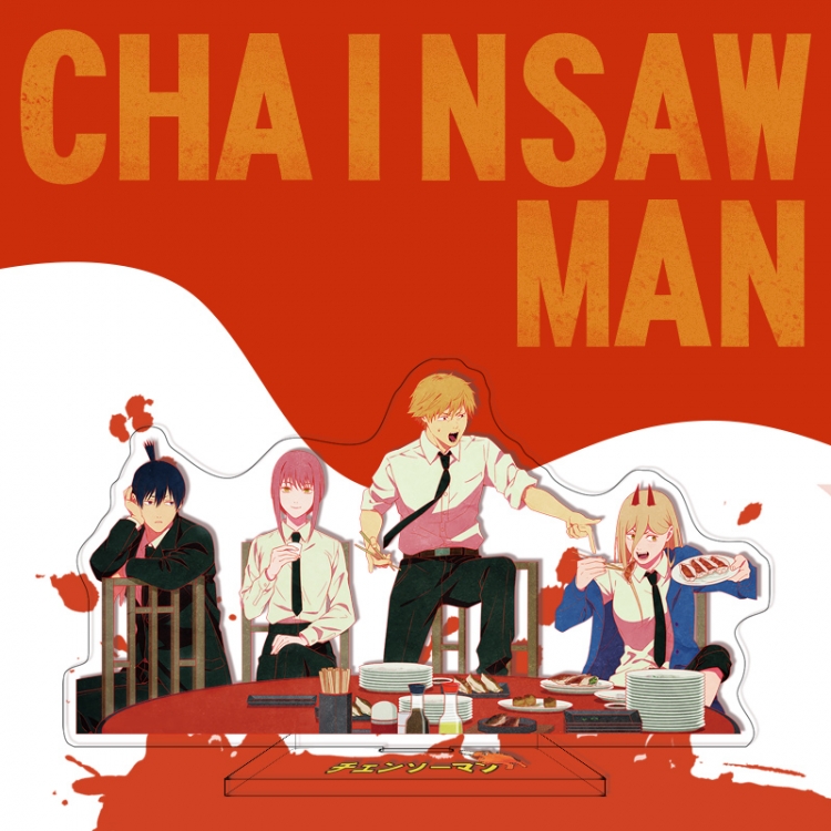 Chainsaw man Anime characters acrylic Standing Plates Keychain 16cm