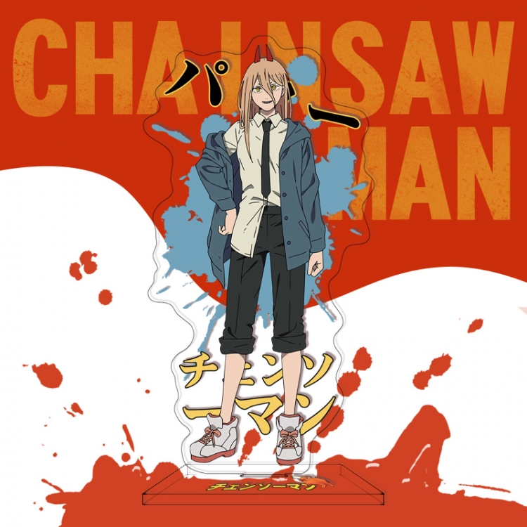 Chainsaw man Anime characters acrylic Standing Plates Keychain 16cm